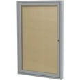 thumbnail image 1 of Ghent's Vinyl 24" x 18" 1 Door Enclosed Bulletin Board in Caramel, 1 of 4