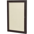 thumbnail image 1 of Ghent's Vinyl 24" x 18" 1 Door Enclosed Bulletin Board in Ivory, 1 of 2