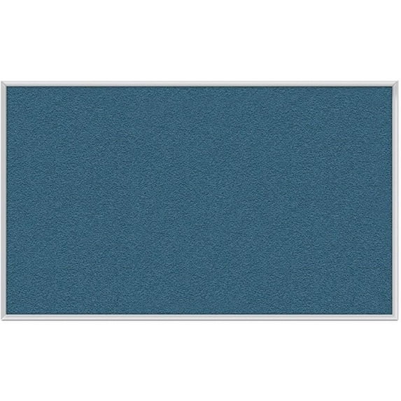 Ghent's Vinyl 3' x 4' Bulletin Board with Aluminum Frame in Ocean Blue