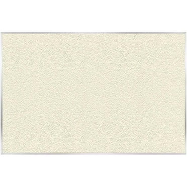 Ghent's Vinyl 3' x 5' Bulletin Board with Aluminum Frame in Ivory