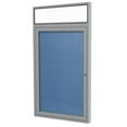 thumbnail image 1 of Ghent's Vinyl 36" x 24" 1 Door Enclosed Headliner Bulletin Board in Ocean Blue, 1 of 4
