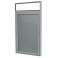 thumbnail image 1 of Ghent's Vinyl 36" x 30" 1 Door Enclosed Bulletin Board in Stone, 1 of 4