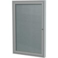 thumbnail image 1 of Ghent's Vinyl 36" x 30" 1 Door Enclosed Bulletin Board in Stone, 1 of 4
