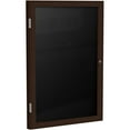 thumbnail image 1 of Ghent's Vinyl 36" x 30" 1 Door Enclosed Flannel Letterboard in Black, 1 of 6