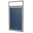 thumbnail image 1 of Ghent's Vinyl 36" x 30" 1 Door Enclosed Bulletin Board in Navy, 1 of 4