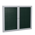 thumbnail image 1 of Ghent's Vinyl 36" x 60" 2 Door Enclosed Bulletin Board in Black, 1 of 8