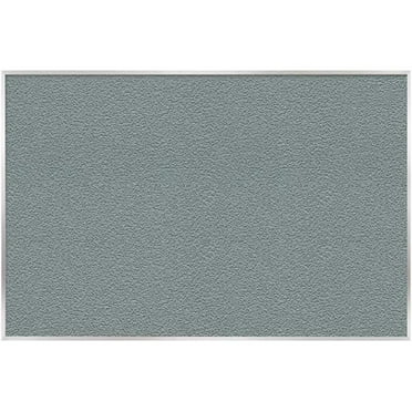 Ghent's Vinyl 4' x 10' Bulletin Board with Aluminum Frame in Stone