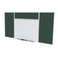 thumbnail image 1 of Ghent's Vinyl 4' x 12' Bulletin & Mag. Whiteboard Style E Set in Ebony Brown, 1 of 2