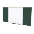 thumbnail image 1 of Ghent's Vinyl 4' x 16' Bulletin & Mag. Whiteboard B-Set in Ebony Brown, 1 of 2