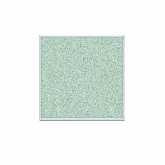 Ghent's Vinyl 4' x 4' Bulletin Board with Aluminum Frame in Silver