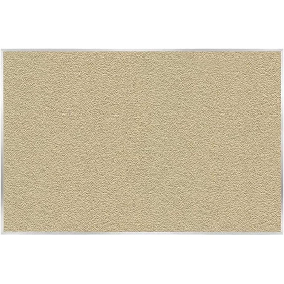 Ghent's Vinyl 4' x 6' Bulletin Board with Aluminum Frame in Caramel