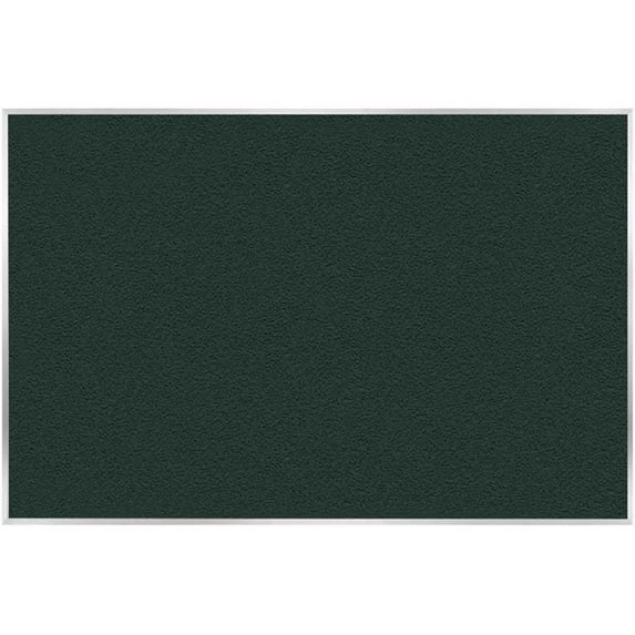 Ghent's Vinyl 4' x 6' Bulletin Board with Aluminum Frame in Ebony Brown