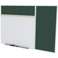 thumbnail image 1 of Ghent's Vinyl 4' x 6' Bulletin & Magnetic Whiteboard B-Set in Ebony Brown, 1 of 2