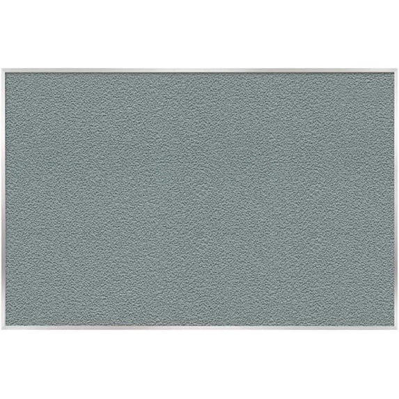 Ghent's Vinyl 4' x 8' Bulletin Board with Aluminum Frame in Stone