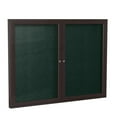 thumbnail image 1 of Ghent's Vinyl 48" x 60" 2 Door Enclosed Bulletin Board in Black, 1 of 3