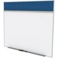 thumbnail image 1 of Ghent's Vinyl 5' x 6' Bulletin & Mag. Whiteboard A-Set in Navy, 1 of 3