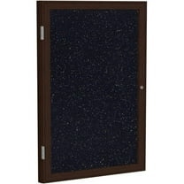 Ghent's Wood 24" x 18" 1 Door Enclosed Bulletin Board in Multi-Color