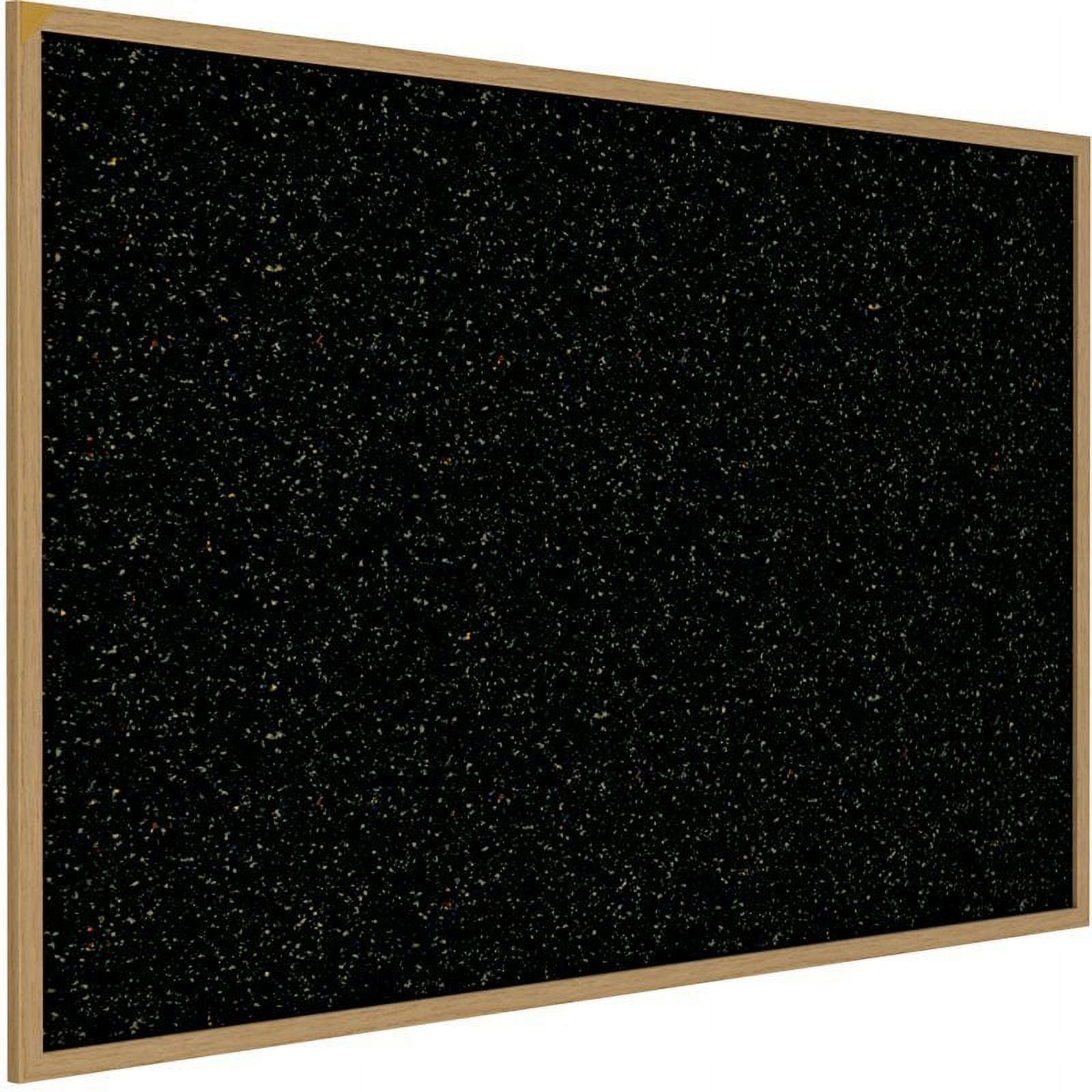 Ghent's Wood 3' x 4' Rubber Bulletin Board with Wood Frame in Multi