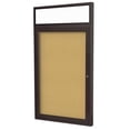 thumbnail image 1 of Ghent's Wood 36" x 24" 1 Door Enclosed Bulletin Board in Natural, 1 of 2