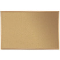 Ghent's Wood 4' x 8' Cork Bulletin Board in Natural