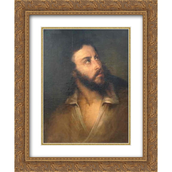 Gheorghe Tattarescu 2x Matted 20x24 Gold Ornate Framed Art Print 'Sailor'