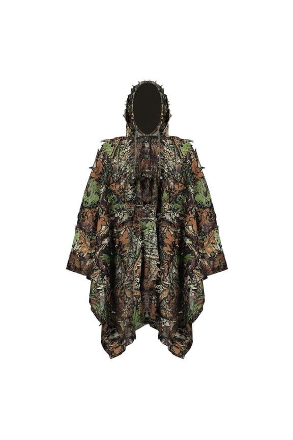 Ghillie Suit 3D Leafy Woodland Clothes Jacket Hood Breathable Suit Cosplay suits for Game Costume Photography Accessories