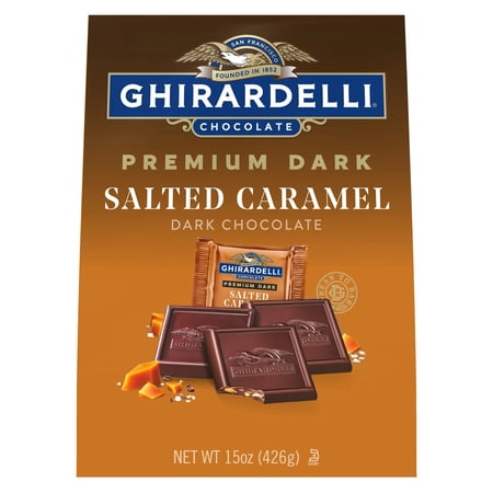 Ghiradelli Salted Caramel Dark Chocolate Squares, 15 Ounce