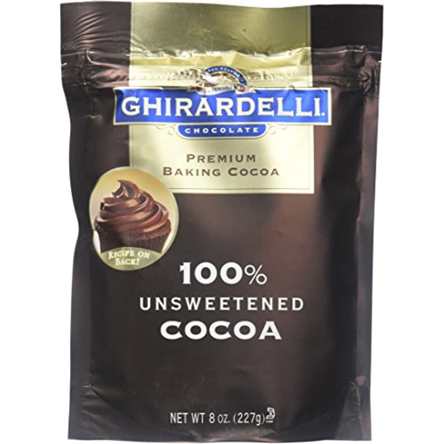 Ghirardelli 100 Percent Unsweetened Premium Baking Cocoa, 8 Ounce -- 6 Per Case.