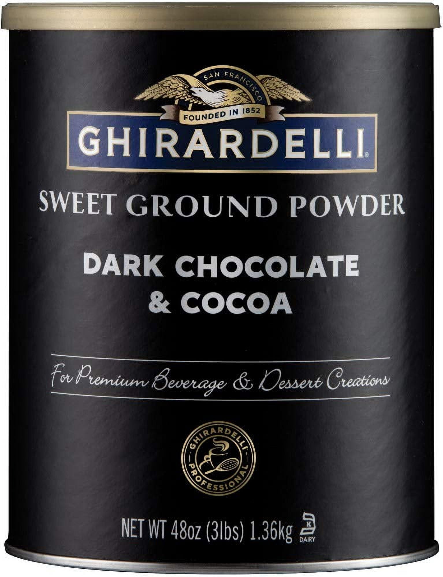 Ghirardelli, Dark Chocolate & Cocoa, 3 Lb, Ground Powder - Walmart.com