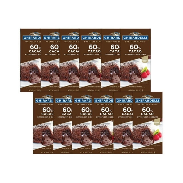 Ghirardelli 60 Cacao Premium Bittersweet Chocolate Baking Bar, 4 OZ