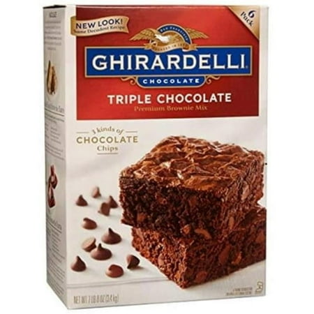 Ghirardelli 7.5 lbs Triple Chocolate Brownie Mix