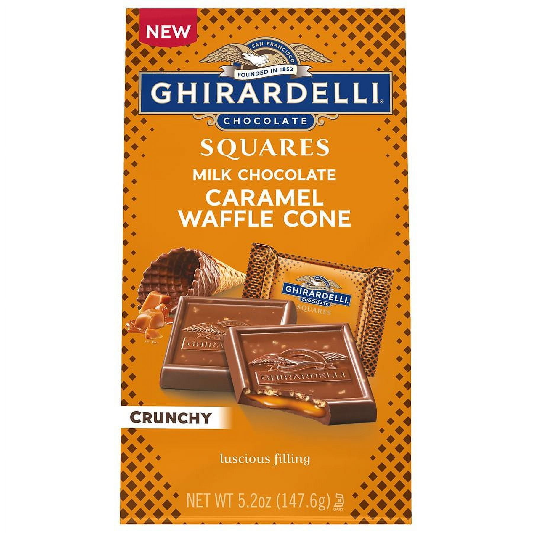 Ghirardelli Bag Milk Chocolate Caramel Waffle Cone 5.2 OZ