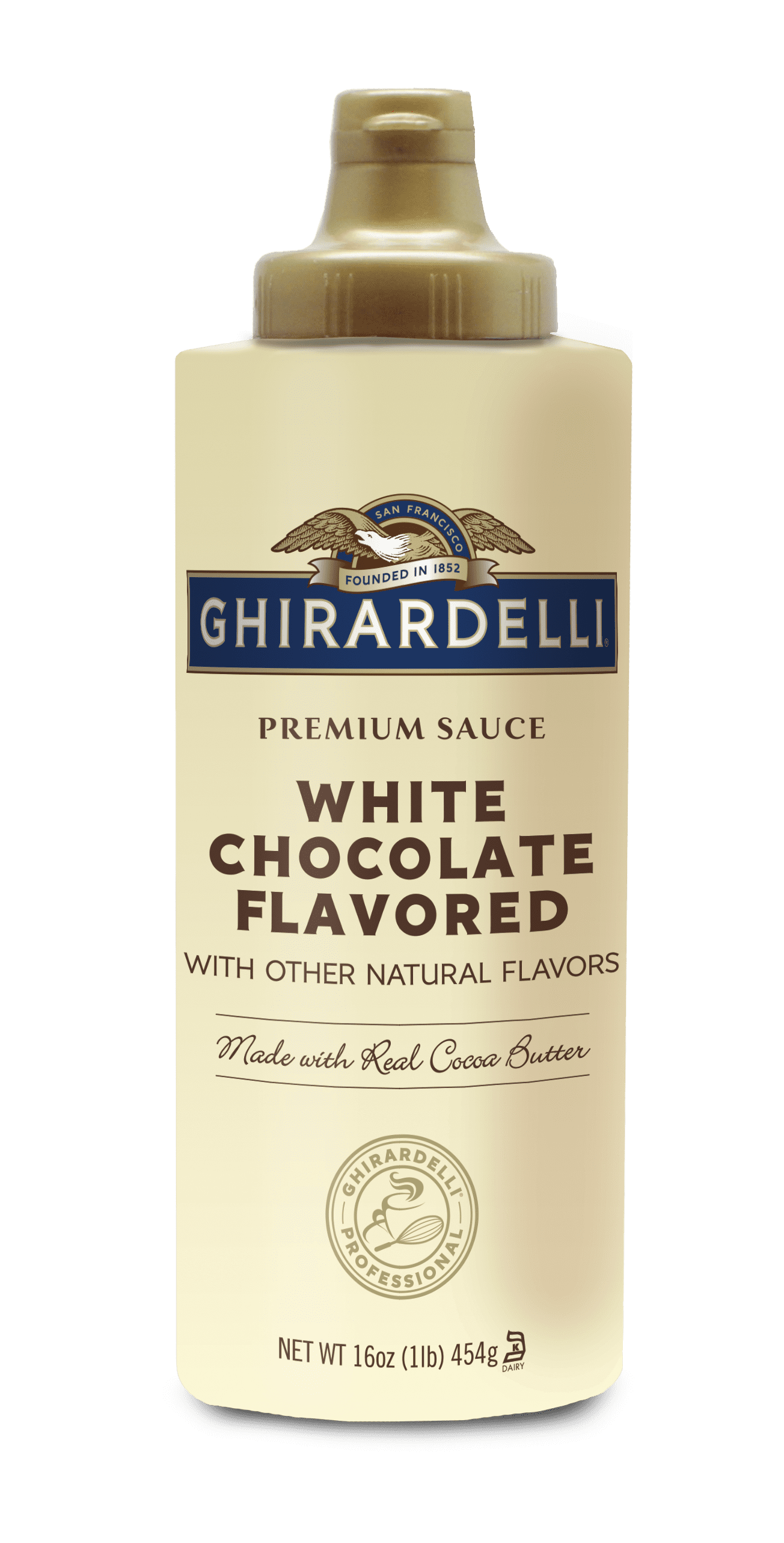 Ghirardelli Choc 12/16oz White Choc Sauce