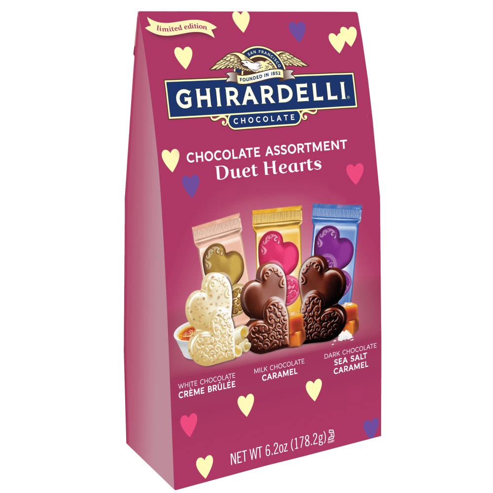 Ghirardelli Chocolate Assortment Duet Hearts 6.2oz