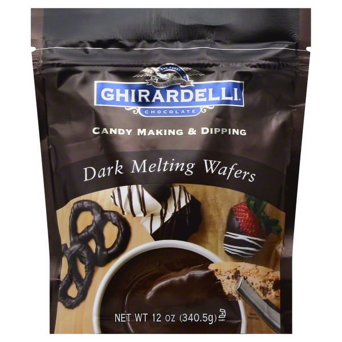 Ghirardelli Chocolate Dark Melting Wafers 10 Ounce (Pack of 6)