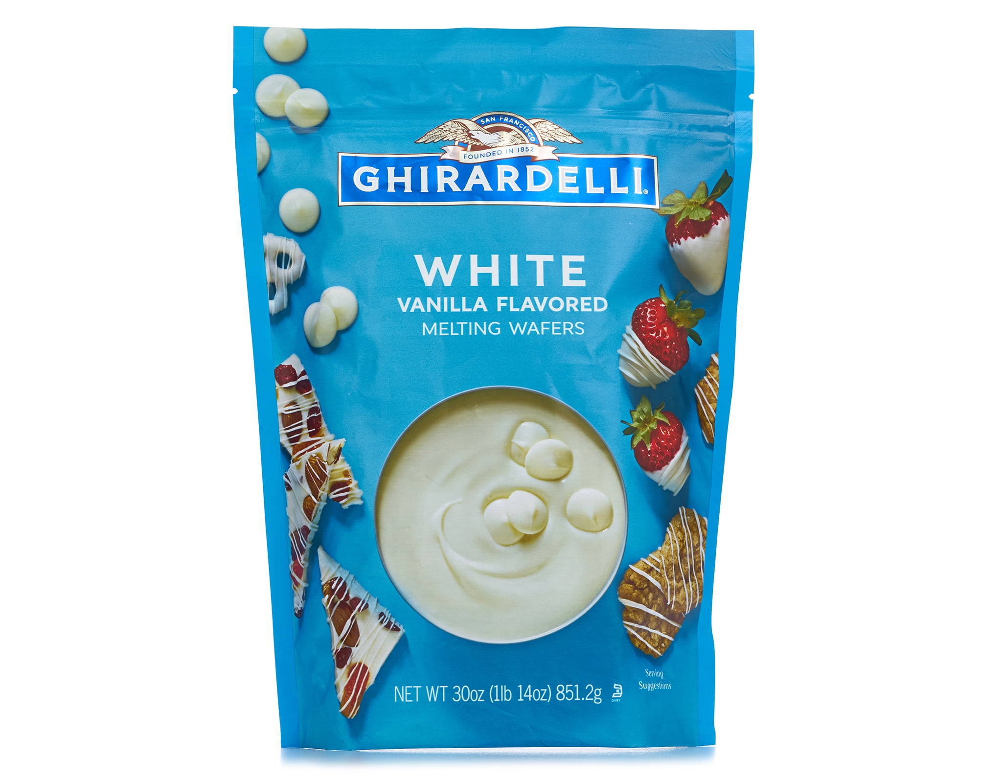 Ghirardelli Chocolate Melting Wafers, 30 Ounce Bag (White Chocolate