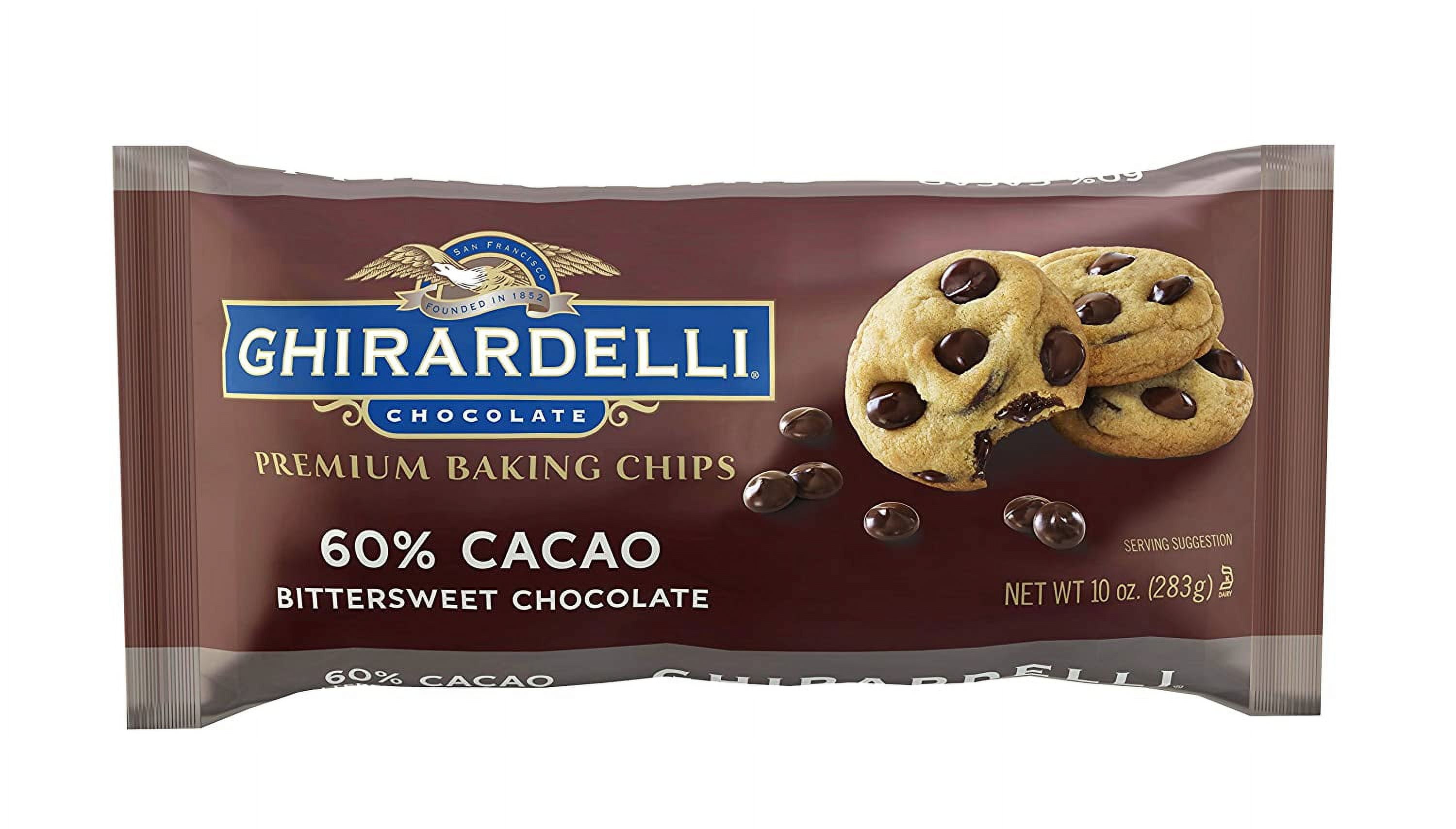 Ghirardelli Chocolate Premium Baking Chips Bittersweet Chocolate 10 oz Pack of 2