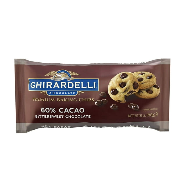 Ghirardelli Chocolate Premium Baking Chips Bittersweet Chocolate 10 oz