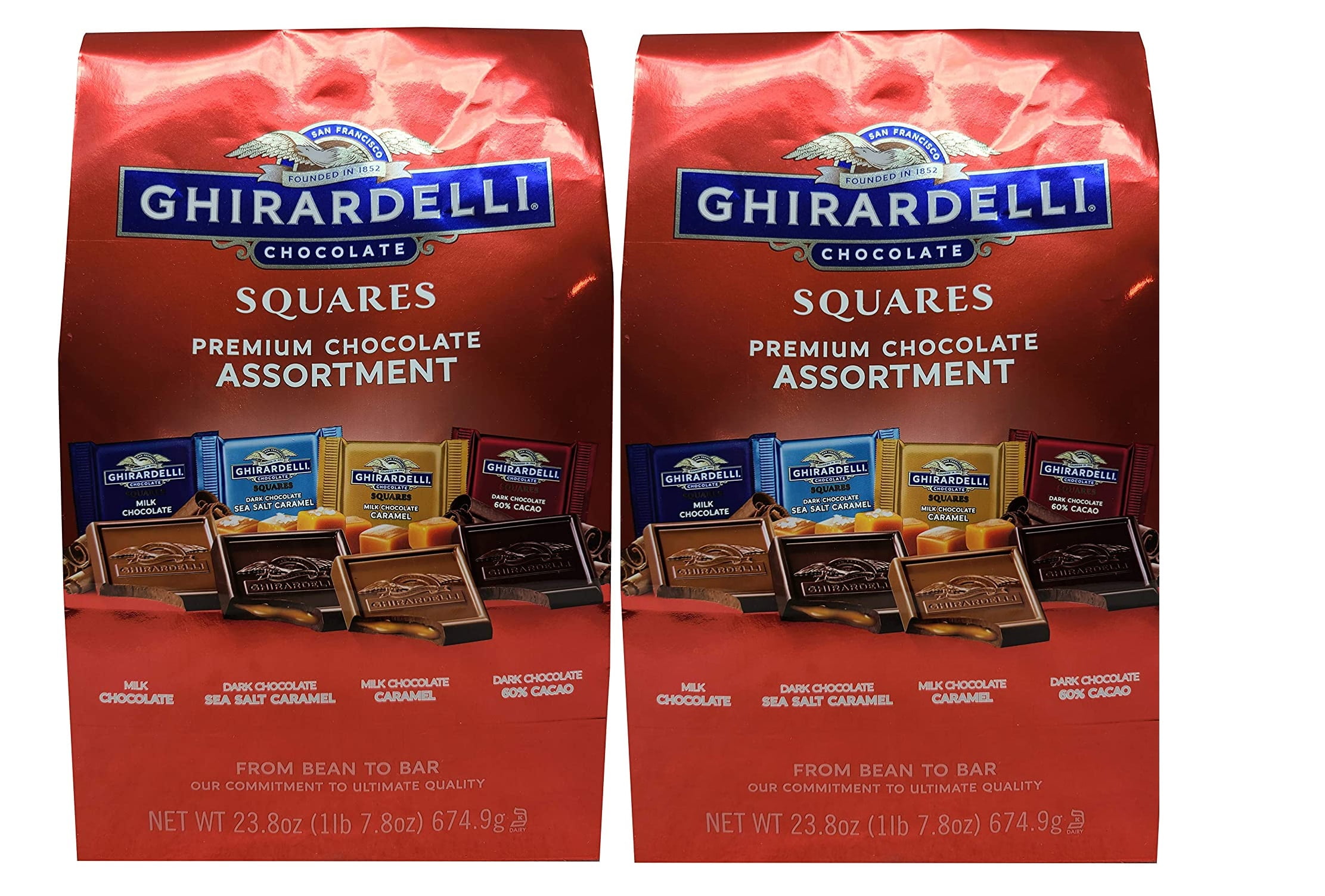 Ghirardelli Chocolate Squares Premium Chocolate Assortment, 23.8 oz