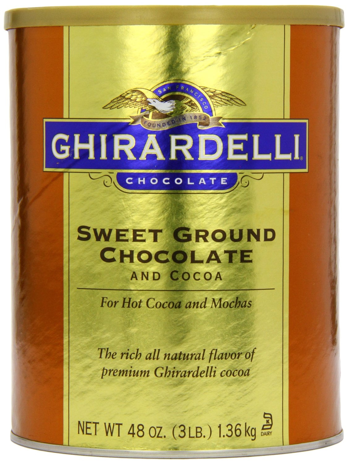 Ghirardelli Chocolate Sweet Ground Chocolate & Cocoa Beverage Mix, 48 oz