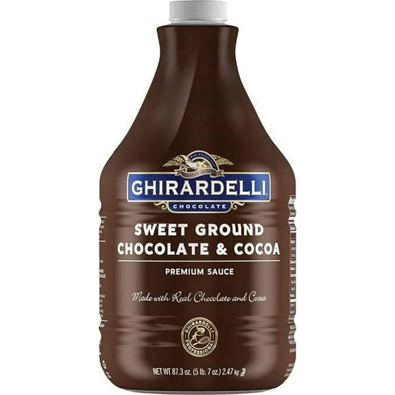 Ghirardelli Chocolate Sweet Ground Chocolate & Cocoa Sauce, 87.3-Ounces Plastic Bottle