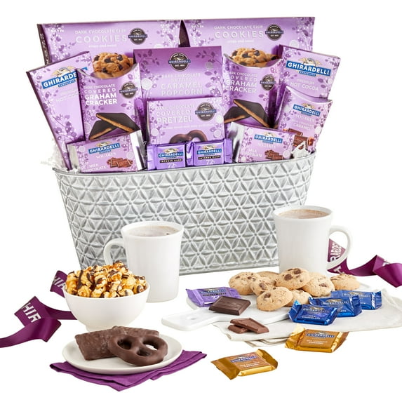 Ghirardelli Chocolates, Cookies and Sweets Supreme Gift Basket Delivery for Mother's Day, Holidays, Corporate, Congratulations, Appreciation and Thank You
