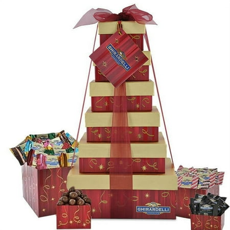 Ghirardelli Delight Chocolate Gift Tower, 5 boxes