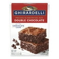 thumbnail image 1 of GHIRARDELLI Double Chocolate Premium Brownie Mix, a Premium Baking Mix, Includes Chocolate Chips, 18 oz Box, 1 of 15