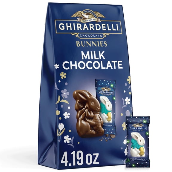 Ghirardelli Easter Milk Chocolate Bunny - 4.19oz - Pack of 2