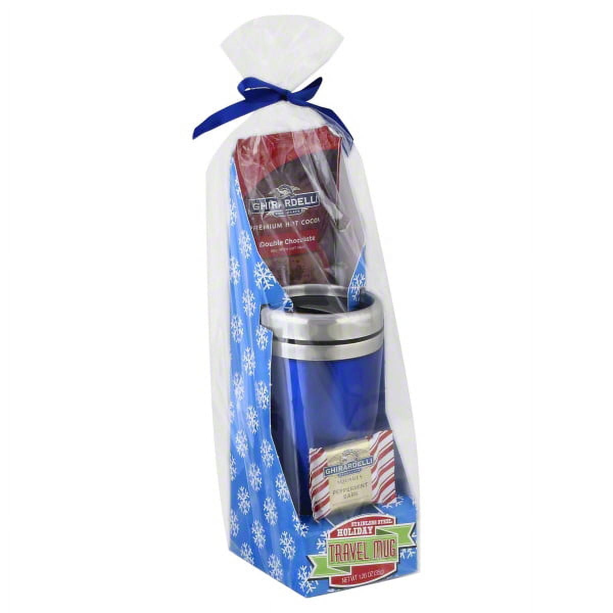 Shop Ghirardelli Holiday Travel Mug with Hot Cocoa and Chocolate Square Gift Set, 2 Piece
