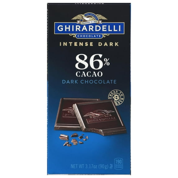 Ghirardelli Intense Dark 86% Cacao Dark Chocolate Bar - 3.17 oz- Pack of 2
