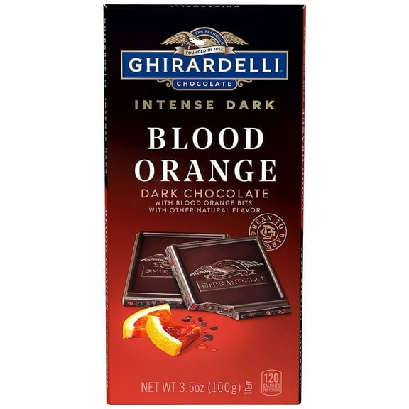 2 Pack - Ghirardelli Intense Dark Blood Orange Chocolate Bar - 3.5 oz