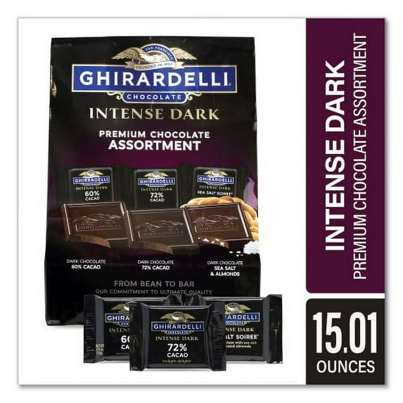 Ghirardelli Intense Dark Chocolate Premium Collection, 15.01 oz Bag, (22001102)