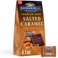 thumbnail image 1 of GHIRARDELLI PREMIUM DARK Salted Caramel Dark Chocolate SQUARES, 4.1 oz Bag, 1 of 15